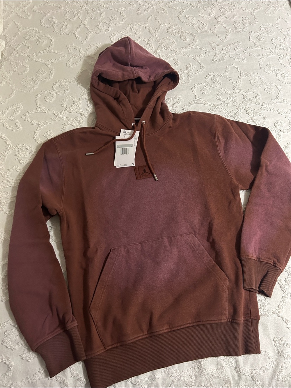 Jordan Men's Hooded Pullover in Faded Burgundy